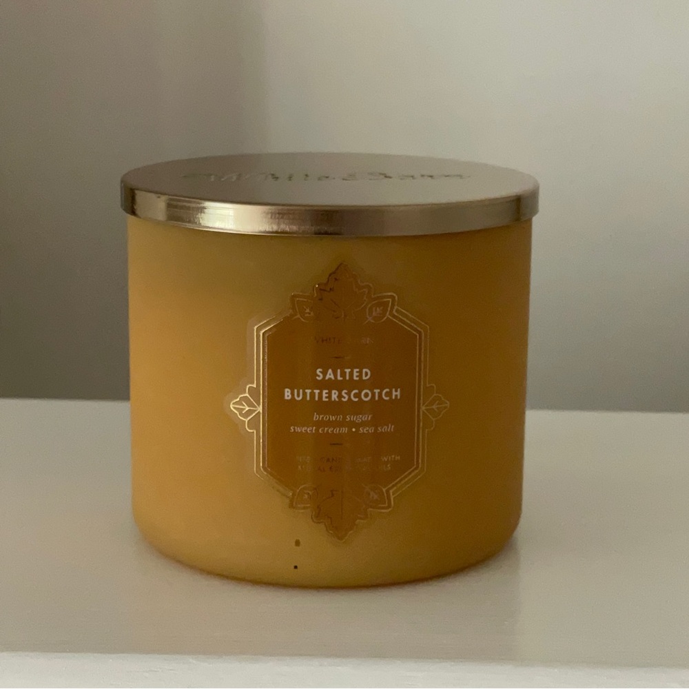 Salted Butterscotch 3 Wick Candle | Bath & Body Works